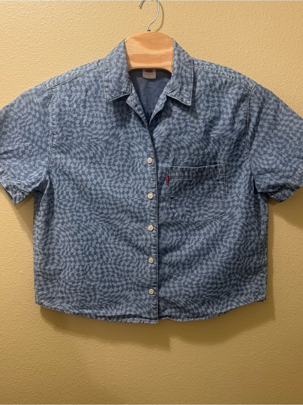 Women’s Large Levi’s Aiden Short Sleeve Oversized Layering Shirt